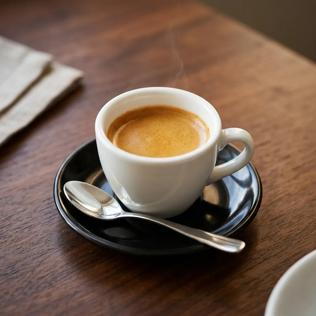 Espresso pulled to order at Cafe Lake Louise near Fairmont Chateau Lake Louise