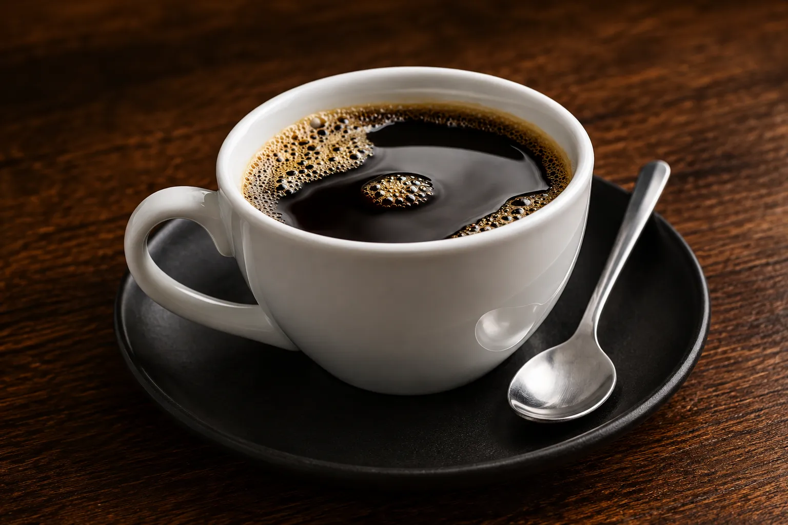 Freshly brewed coffee served at Cafe Lake Louise in Lake Louise village, Alberta